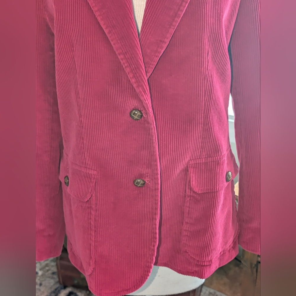 Vintage Boundary Waters Pink Corduroy Blazer - Picture 2 of 7